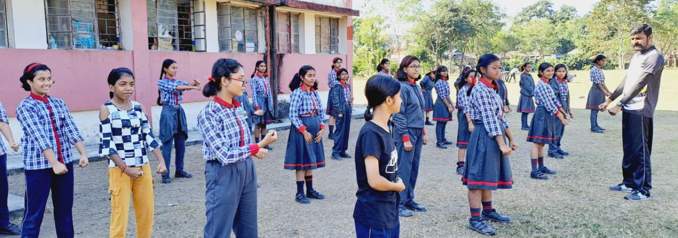 Self Defence Training of Girls Under PM Shri
